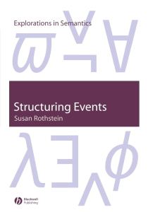 Book cover of "Structuring Events" by Susan Rothstein